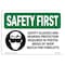 Signmission OSHA Sign, Glasses And Hearing Protection, 10in X 7in Rigid Plastic, 10" W, 7" H, Landscape OS-SF-P-710-L-10908 - alternate 1